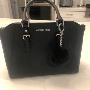 Black Michael Kors Saffiano Leather Bag